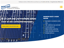 Tablet Screenshot of hacon-containers.nl